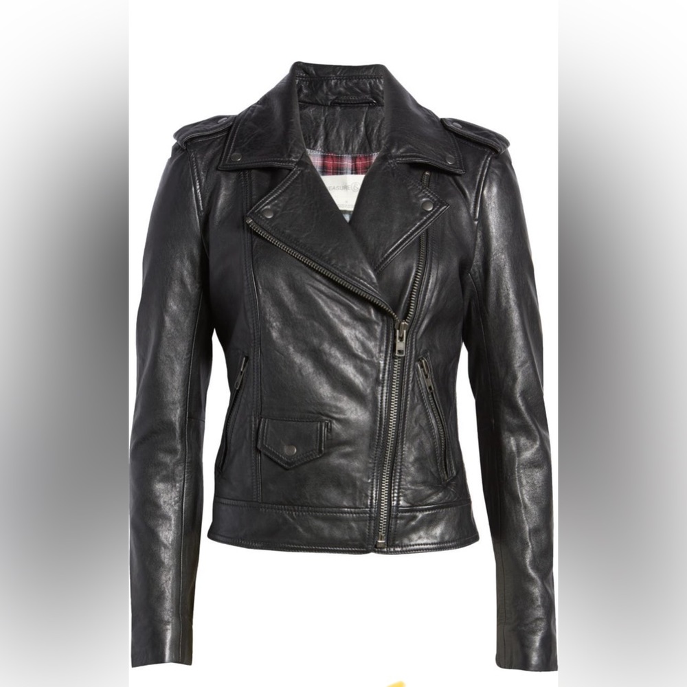 Treasure & Bond Leather Biker Jacket *sold out* - retail $329 - - Picture 2 of 5
